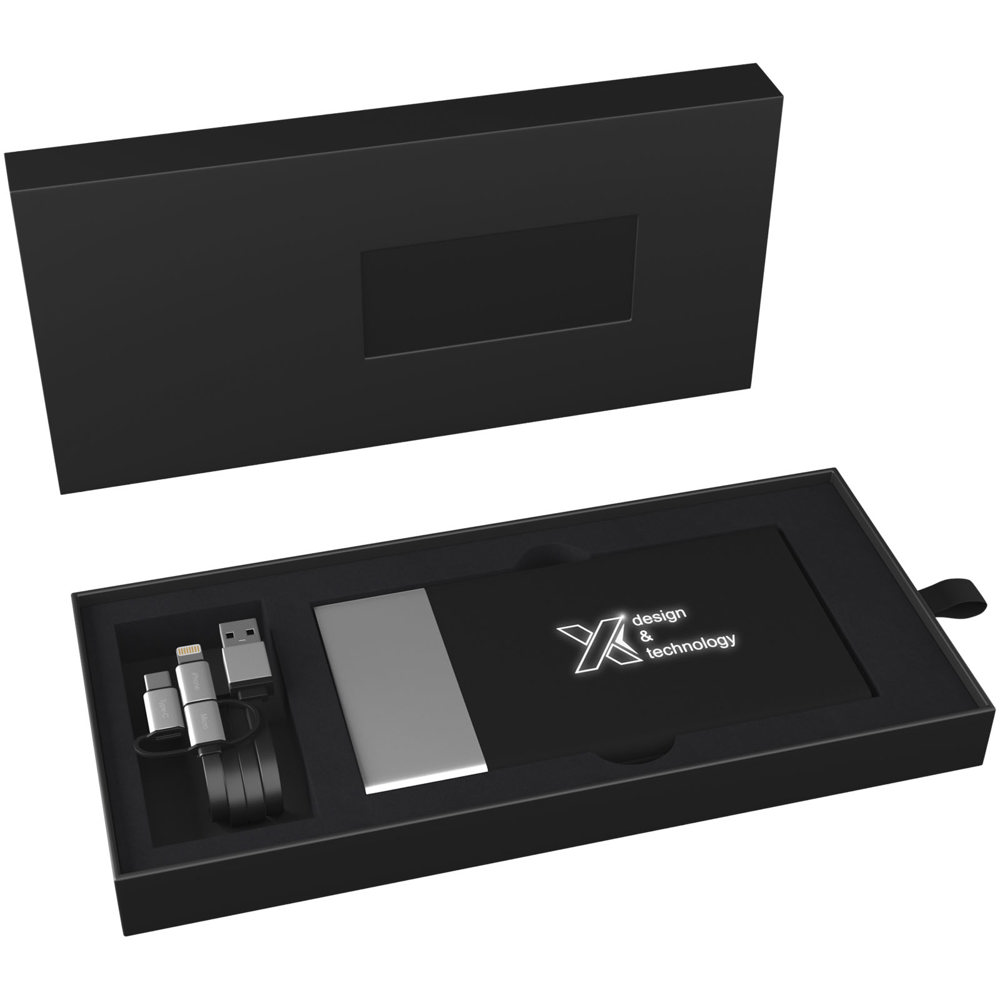 SCX.design P20 5000 mAh Powerbank mit Leuchtlogo