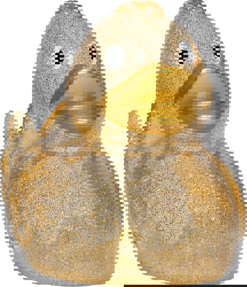 Quietsche-Ente - glitzer/gold