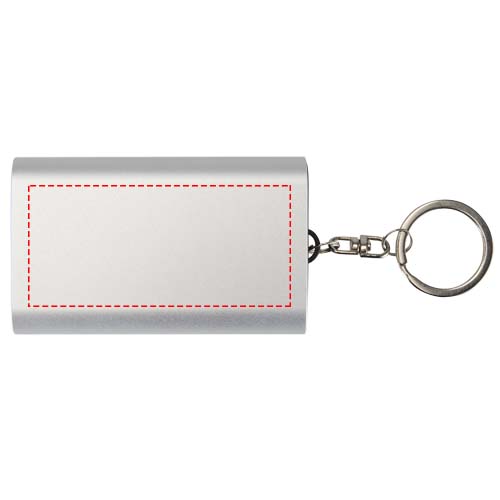 Arcturus 2000 mAh Powerbank aus recyceltem Aluminium mit Schlüsselanhänger