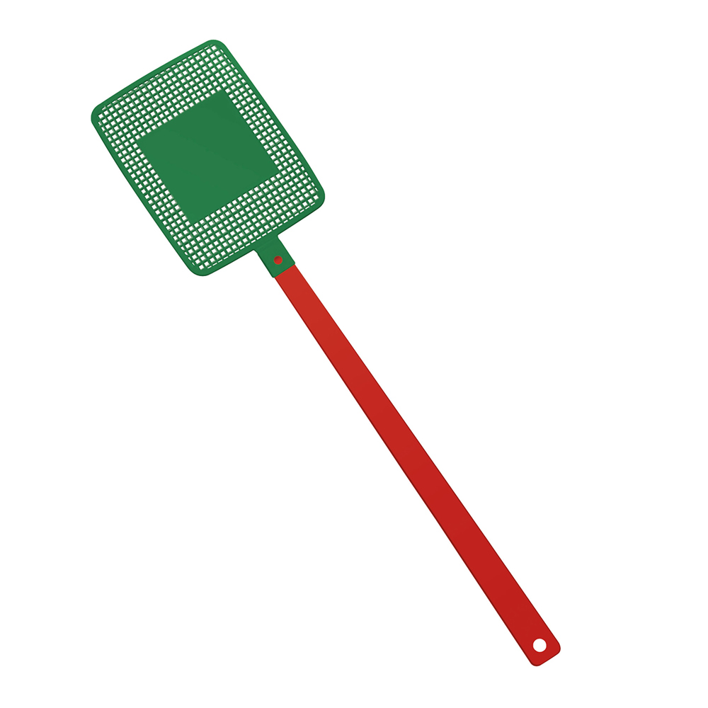 Fliegenklatsche "Rechteck" - rot/grün