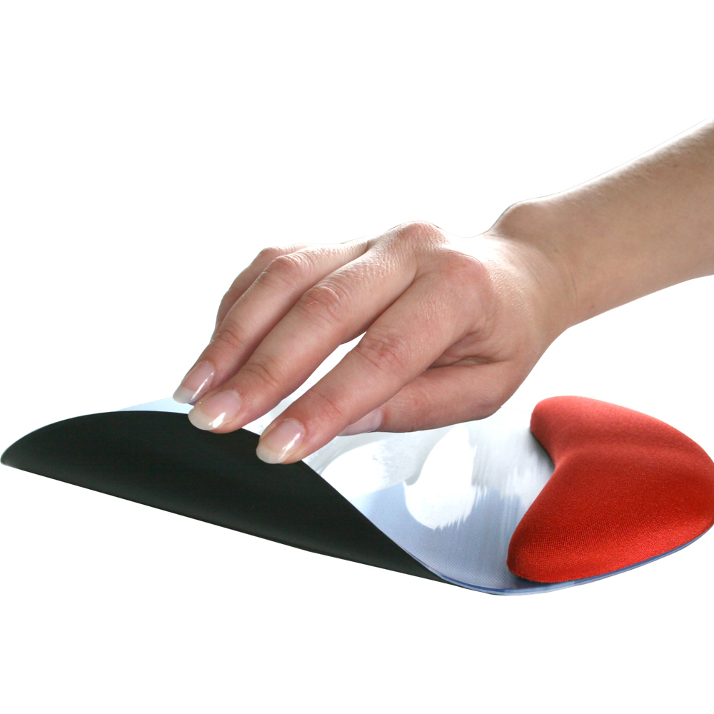 ERGO-pad Memoryschaum Quadro OPTI-top, HB Rot - Unterseite schwarz