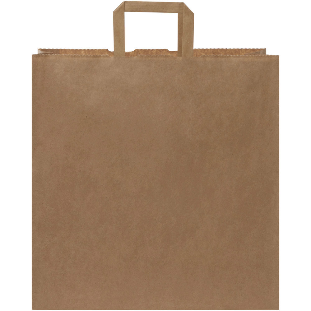 Kraftpapiertasche 80-90 g/m² mit flachen Griffen – 34 × 20 × 35 cm