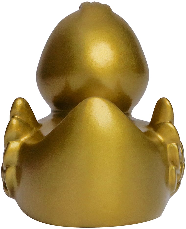 Quietsche-Ente, gold, 7,5 cm