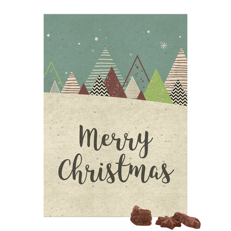 Classic Wand Adventskalender Graspapier