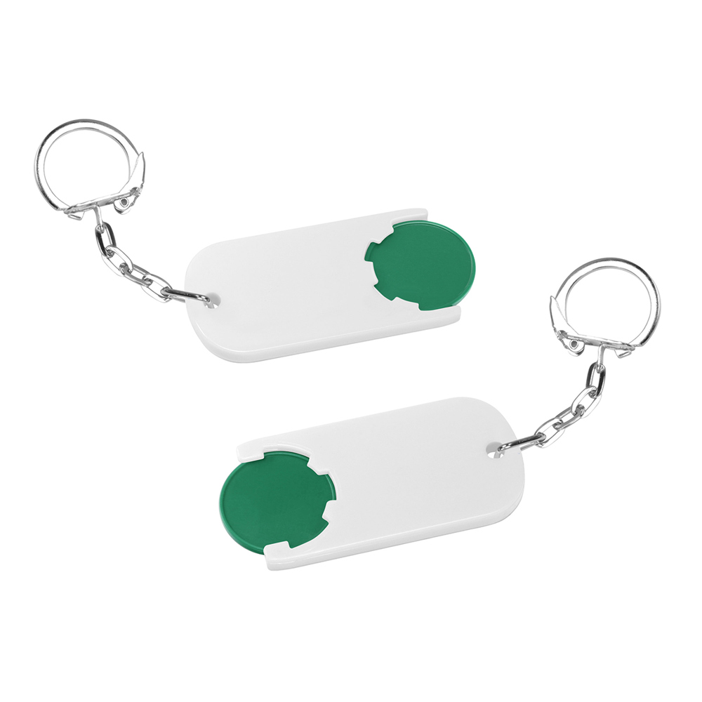 Chiphalter mit 1€-Chip "Alpha" - Grün/Weiß