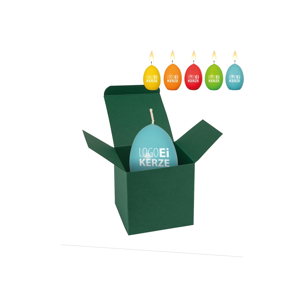 ColorBox LogoEi Kerze - dunkelgrün