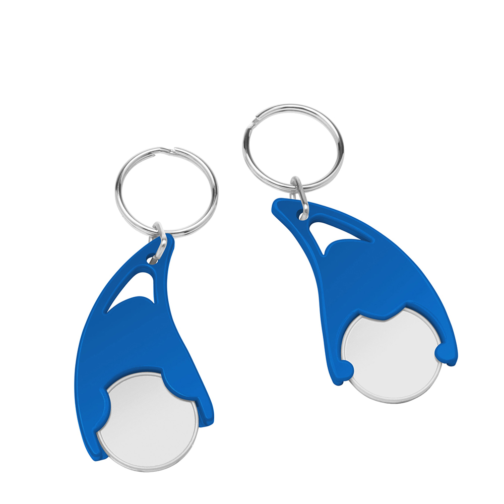 Chiphalter mit  1€-Chip "Epsilon" - Weiß/Blau