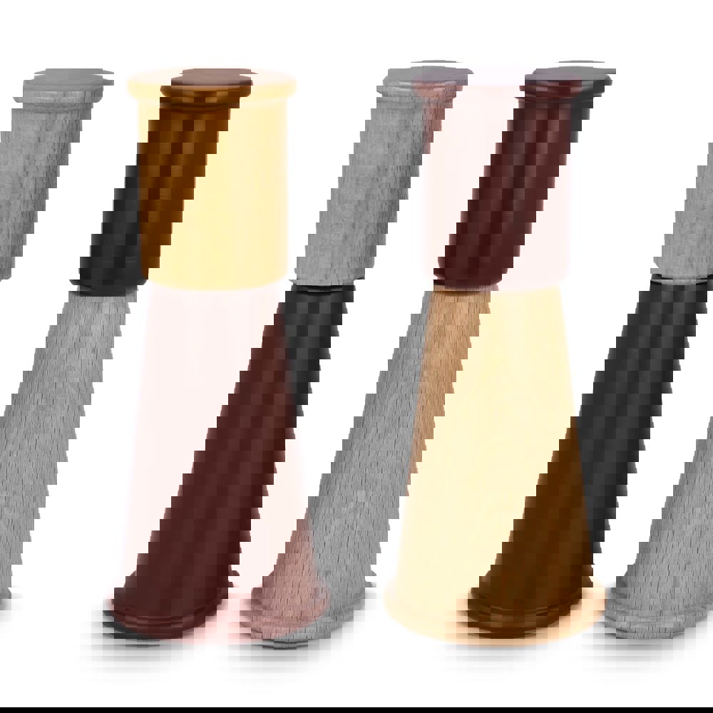 Sagaform "Gurken" Salz- und Pfeffermühle Set klein, 15 cm - dunkelrot