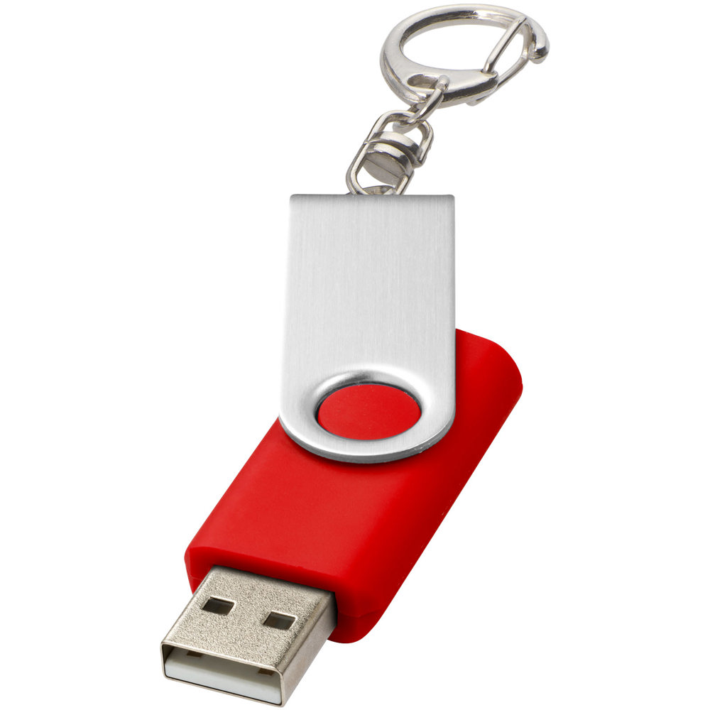 Rotate mit Schlüsselanhänger USB-Stick - Hellrot