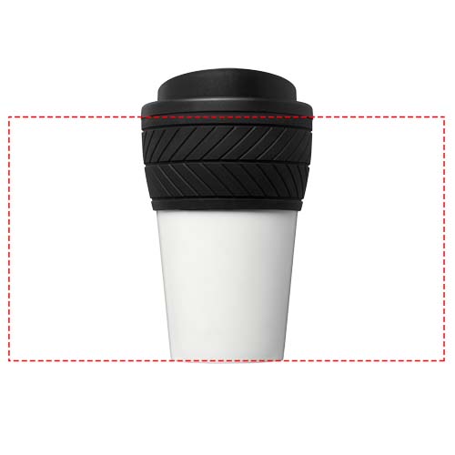 Brite-Americano® 350 ml Isolierbecher mit Schutzring Reifen-Design