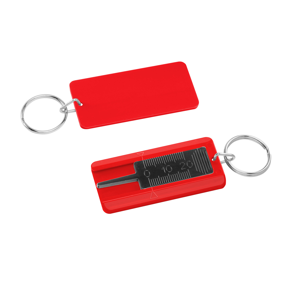 Reifenprofiltiefenmesser - schwarz/rot