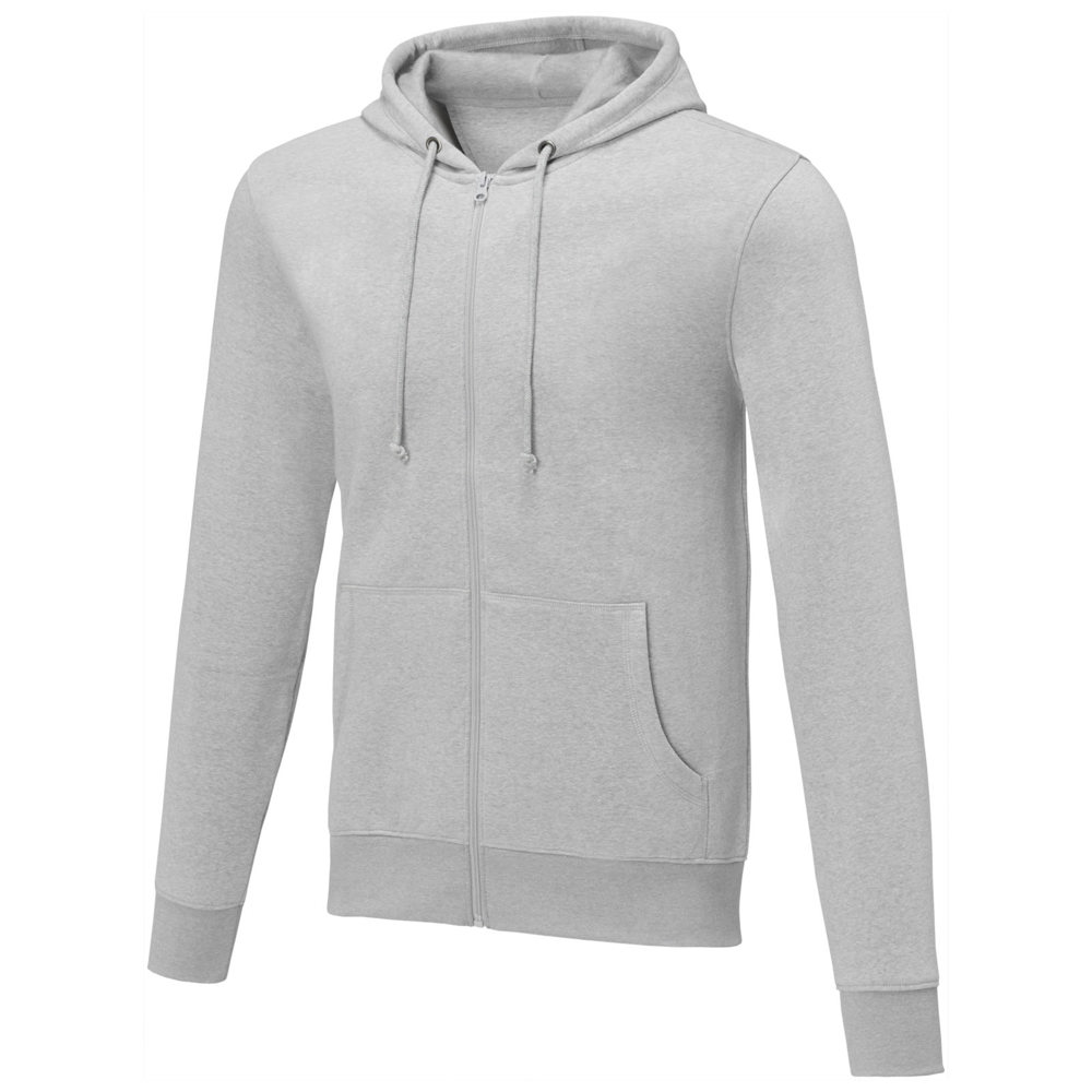 Charon Herren Kapuzenpullover mit Reißverschluss - heather grau