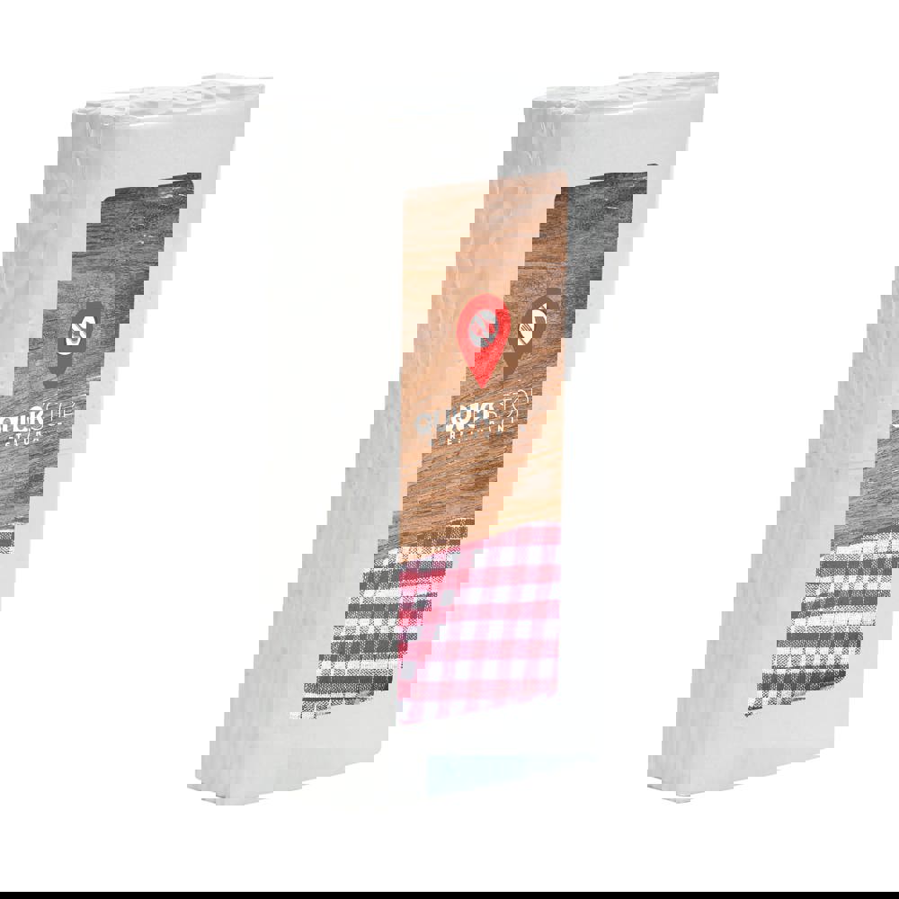 Taschentücher in Folie mit Etikett