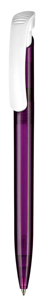 Kugelschreiber CLEAR TRANSPARENT S - pflaume-lila TR/FR