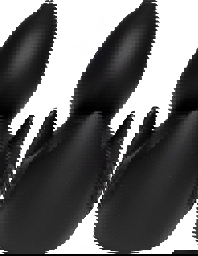 Quietsche-Ente, schwarz, 7,5 cm