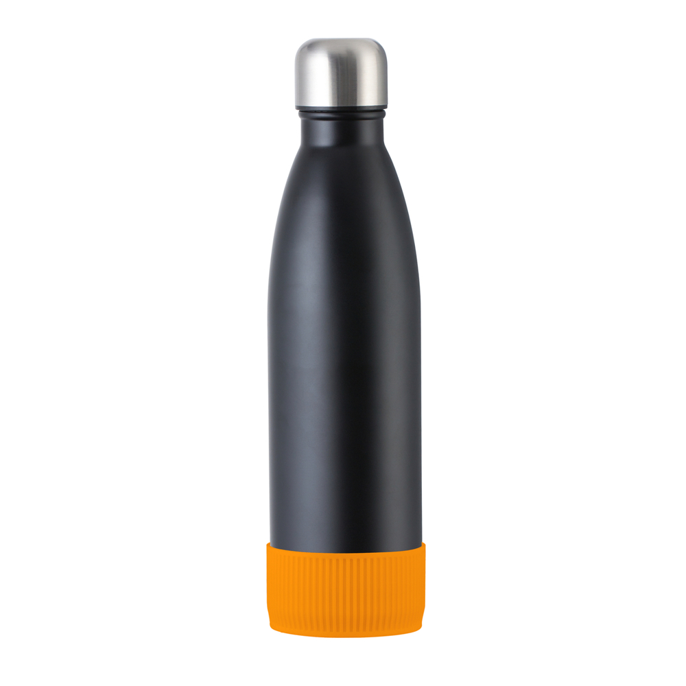 Trinkflasche RETUMBLER-myTOULON - orange, schwarz, silber