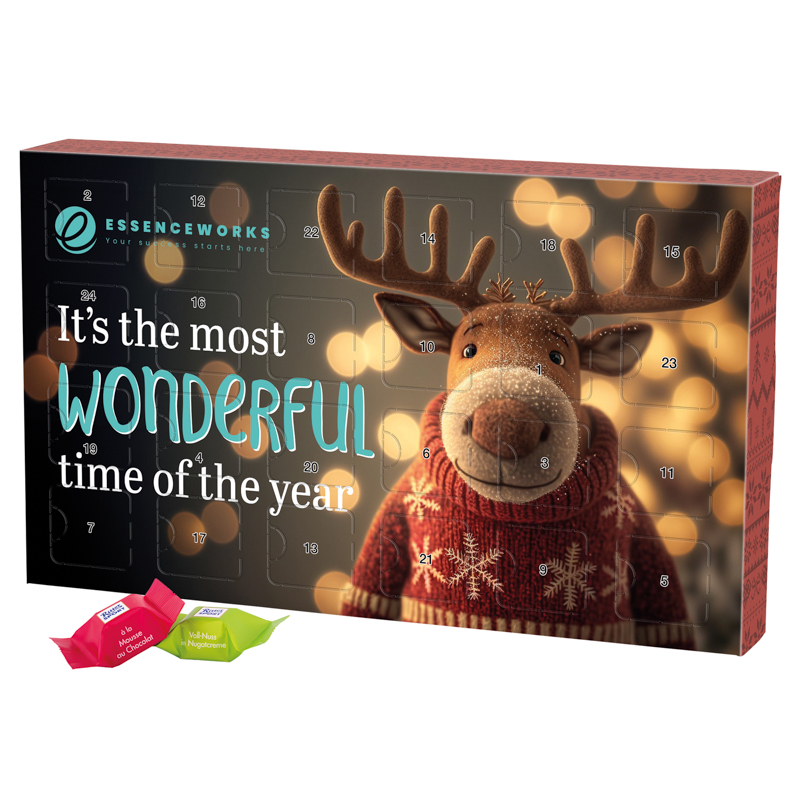 Adventskalender Eco L, Ritter SPORT Schokowürfel