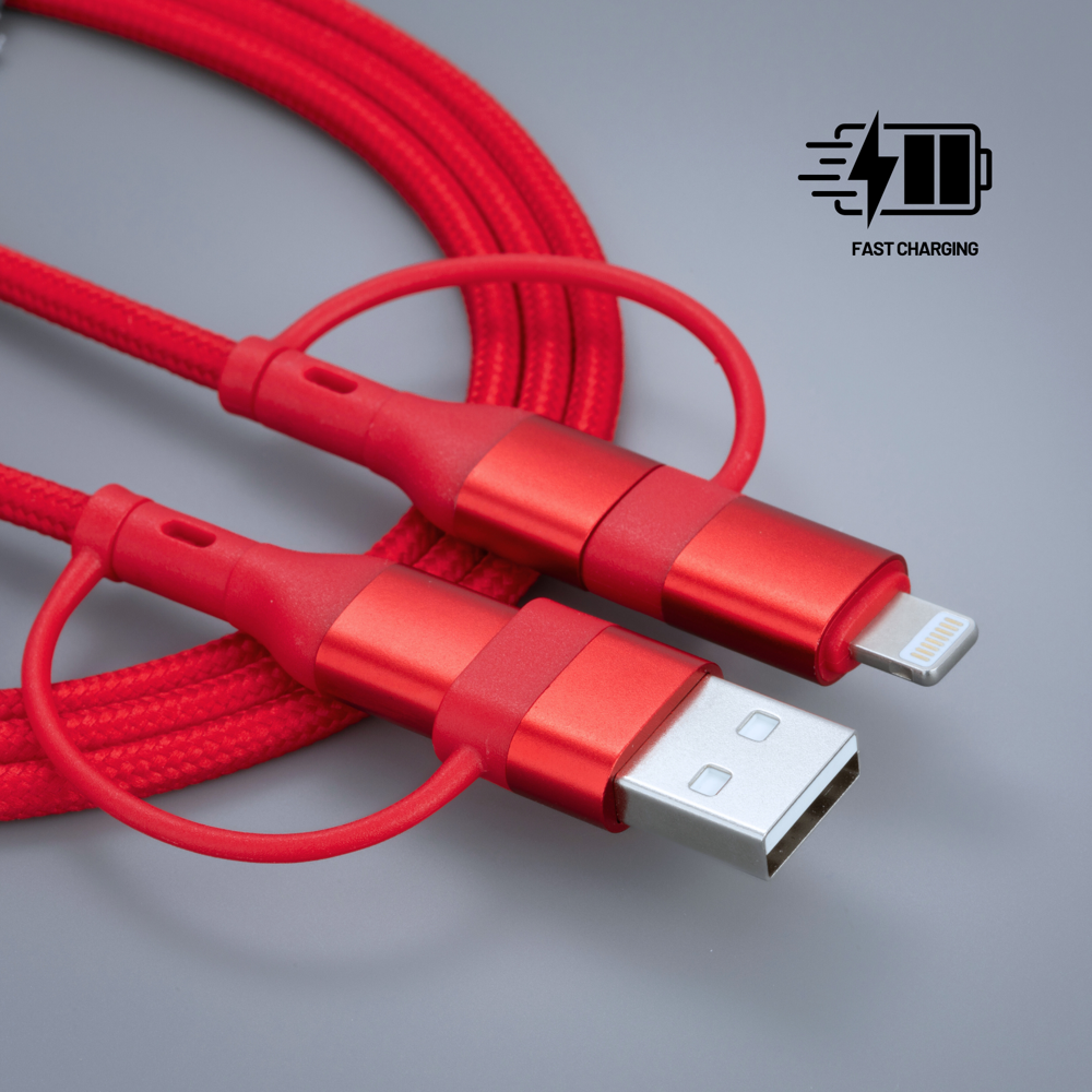 Opti Color Lade- und Datenkabel - Rot