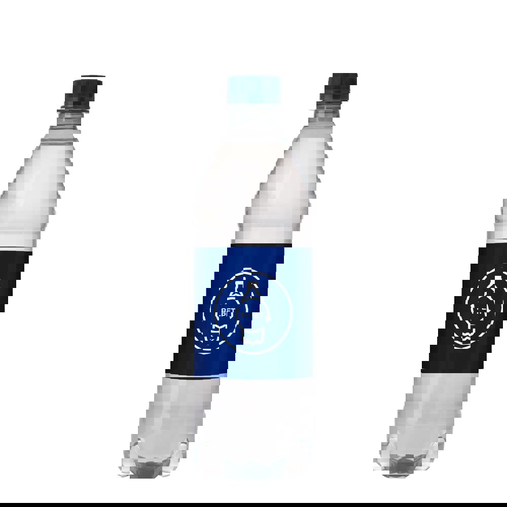 Quellwasser 500 ml mit Drehverschluß - Transparent/Blau