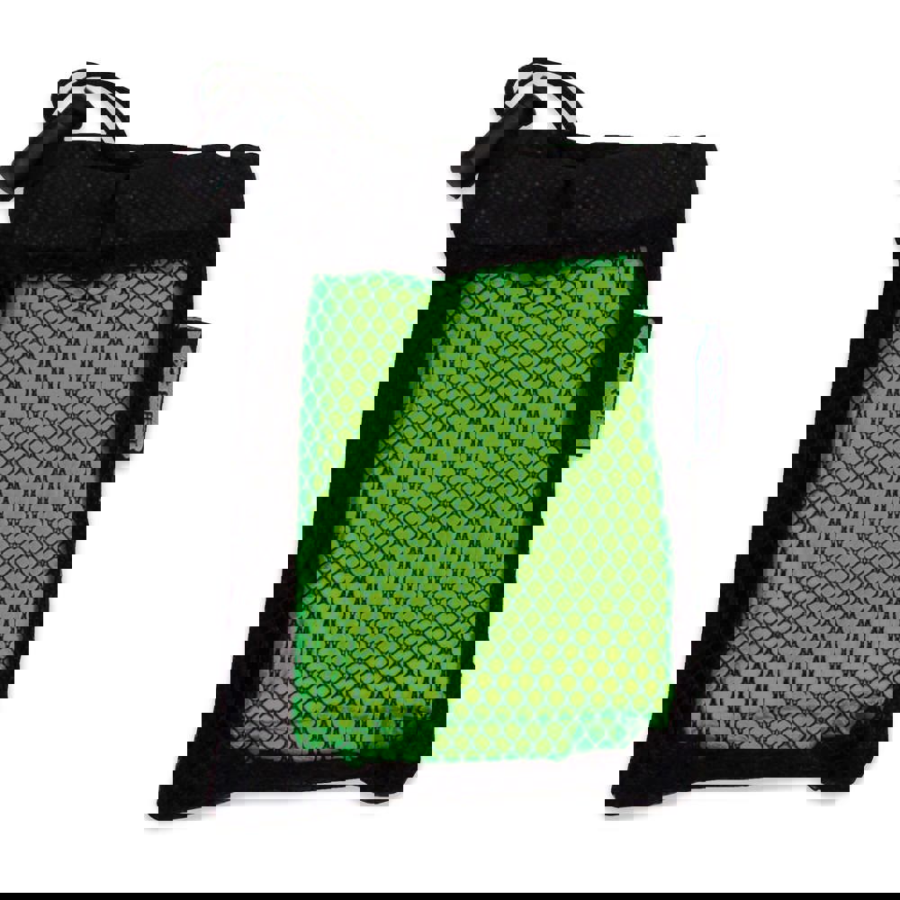 Kühlendes Handtuch aus RPET-Material, 30x80cm - Schwarz / Hellgrün