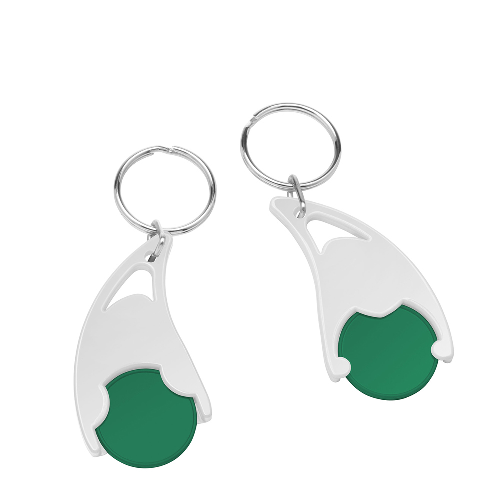 Chiphalter mit  1€-Chip "Epsilon" - Grün/Weiß