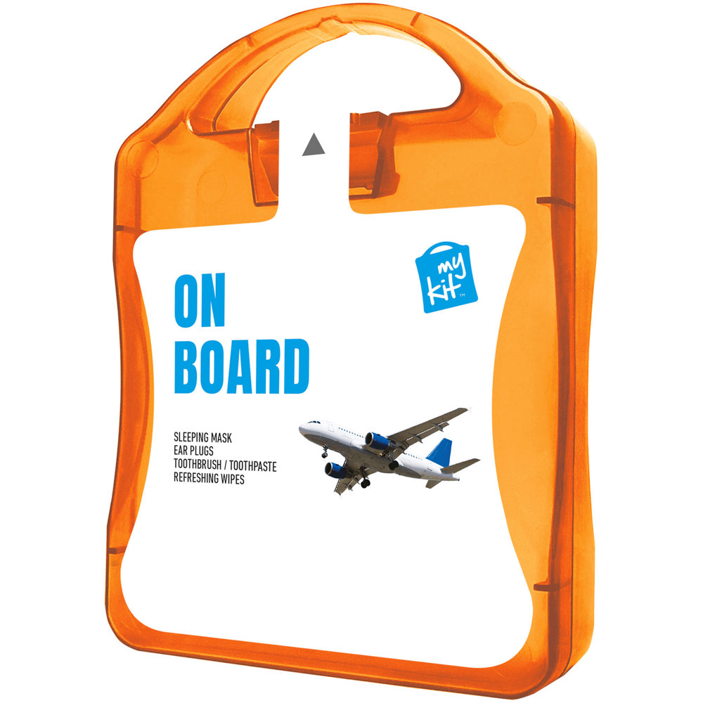 MyKit Flugzeug Reiseset - transparent orange
