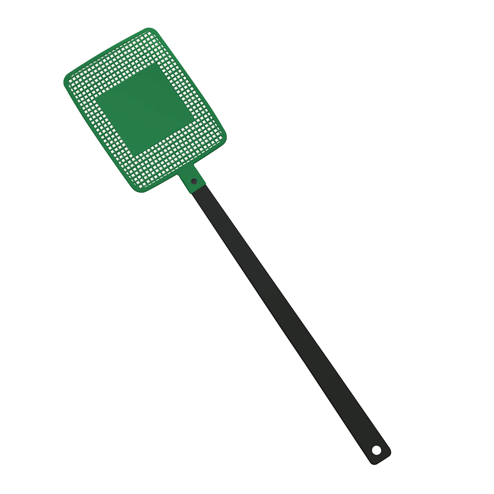 Fliegenklatsche "Rechteck" - schwarz/grün