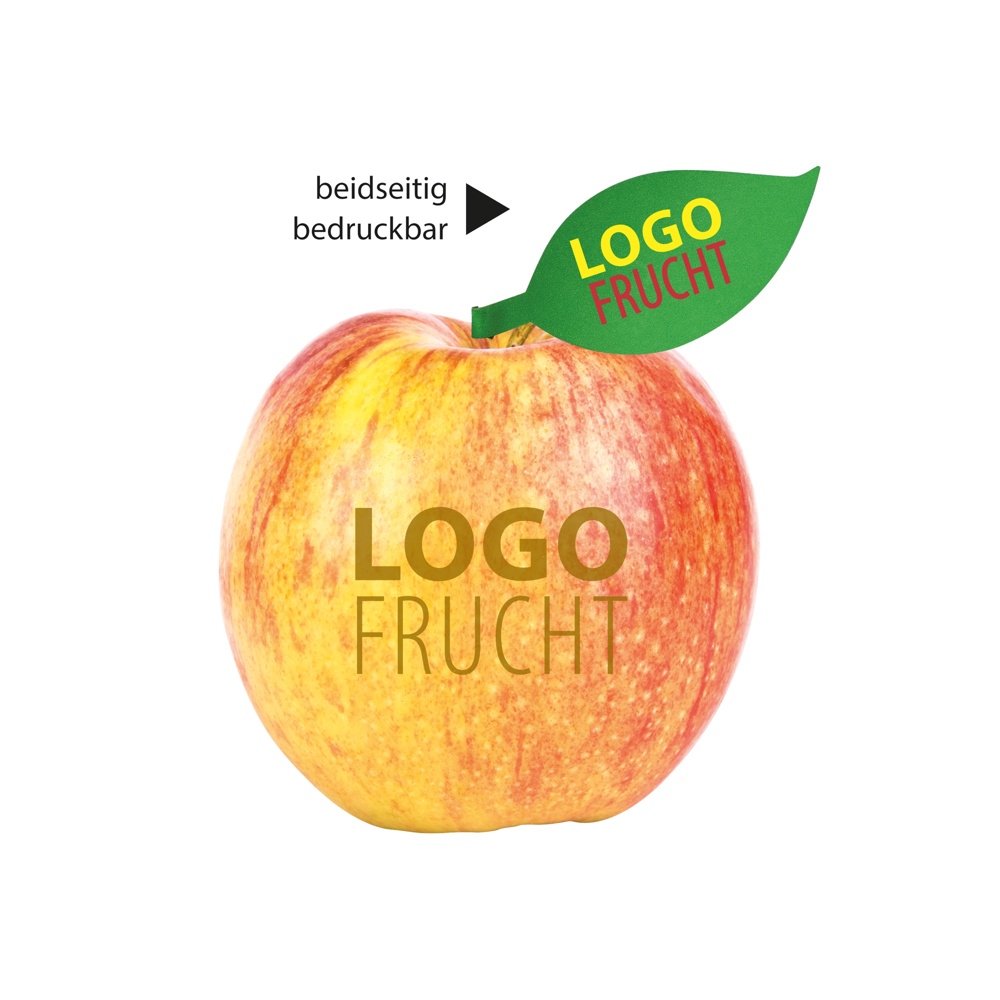 LogoFrucht Apfel rot - braun