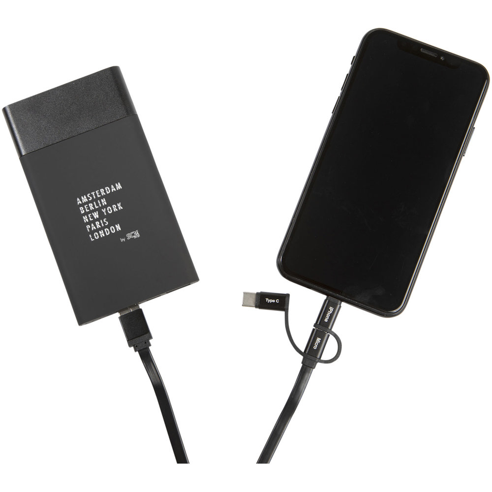 SCX.design P20 5000 mAh Powerbank mit Leuchtlogo