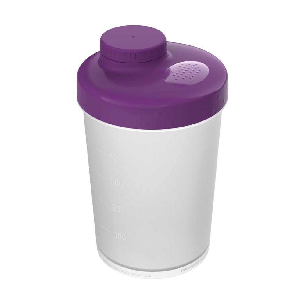 Shaker "Energy", 0,40 l - transparent/brombeere