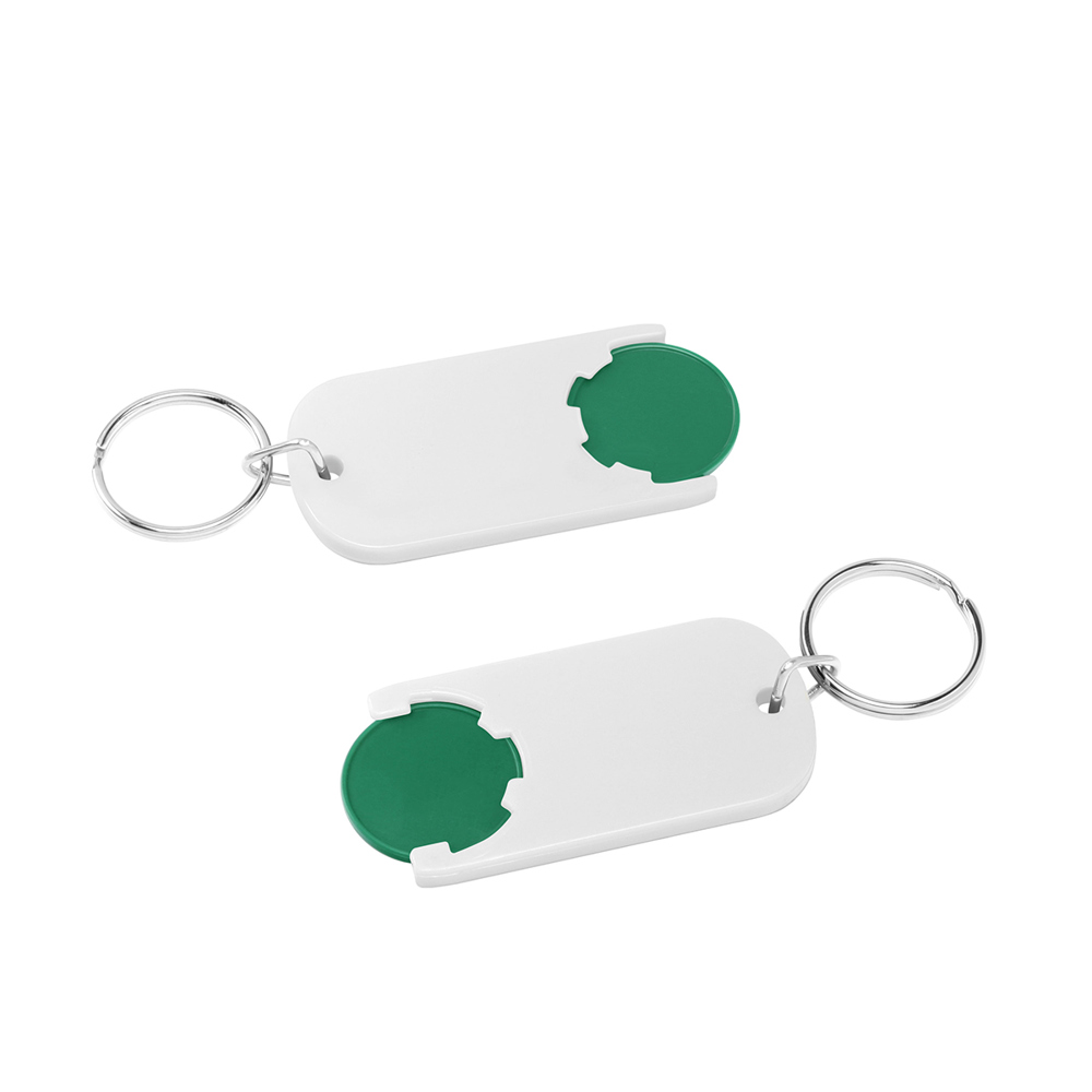 Chiphalter mit 1€-Chip "Alpha" - Grün/Weiß