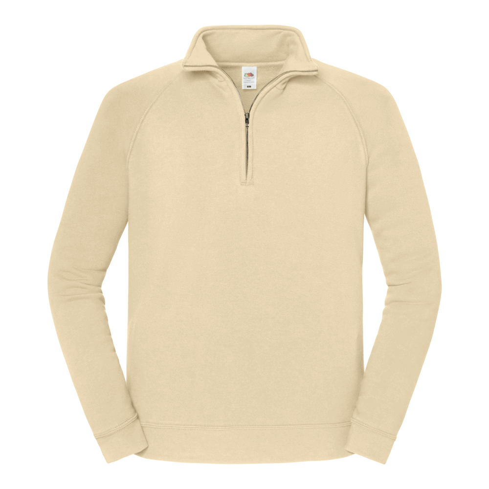 622880 - Iconic Premium Zip Neck Sweat - desert sand