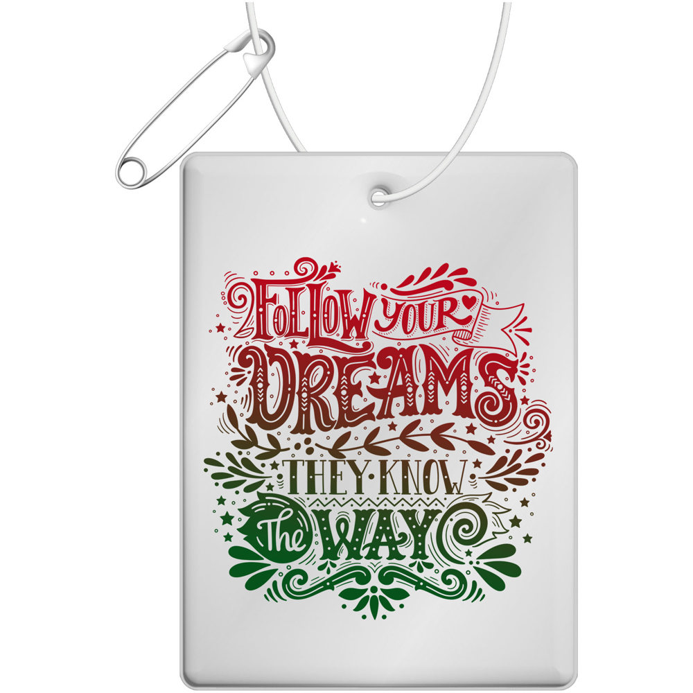 RFX™ rH-12 echteckiger reflektierender PVC-Anhänger groß