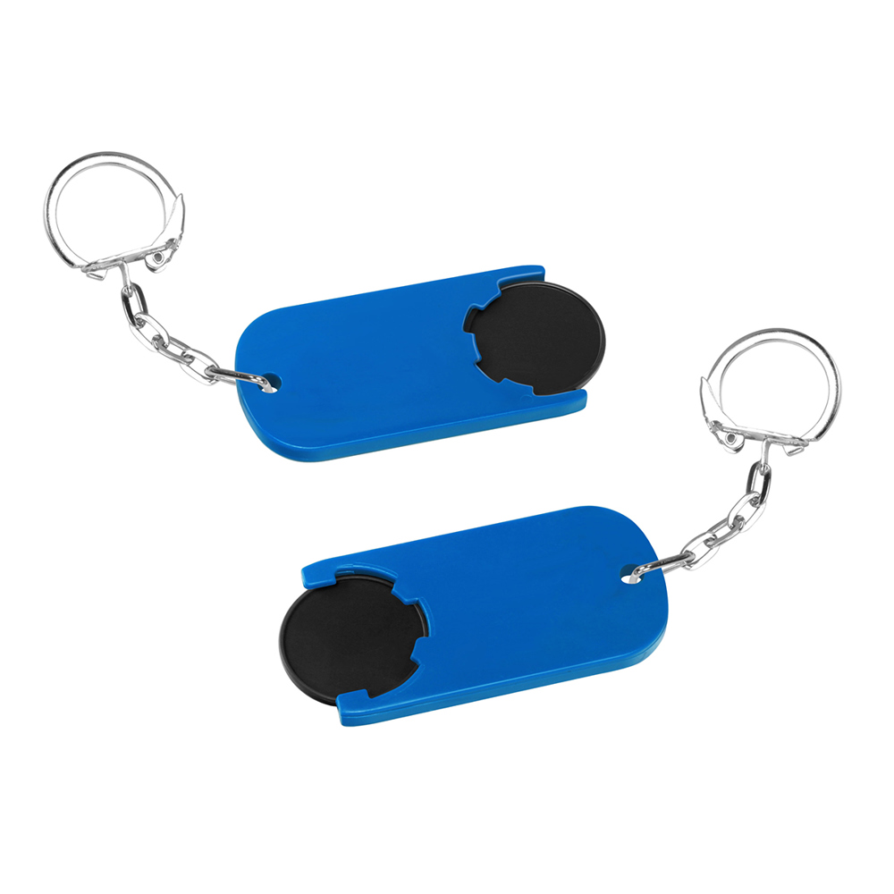 Chiphalter mit 1€-Chip "Alpha" - Schwarz/Blau