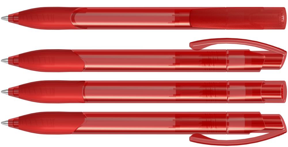 OMEGA grip transparent, rot