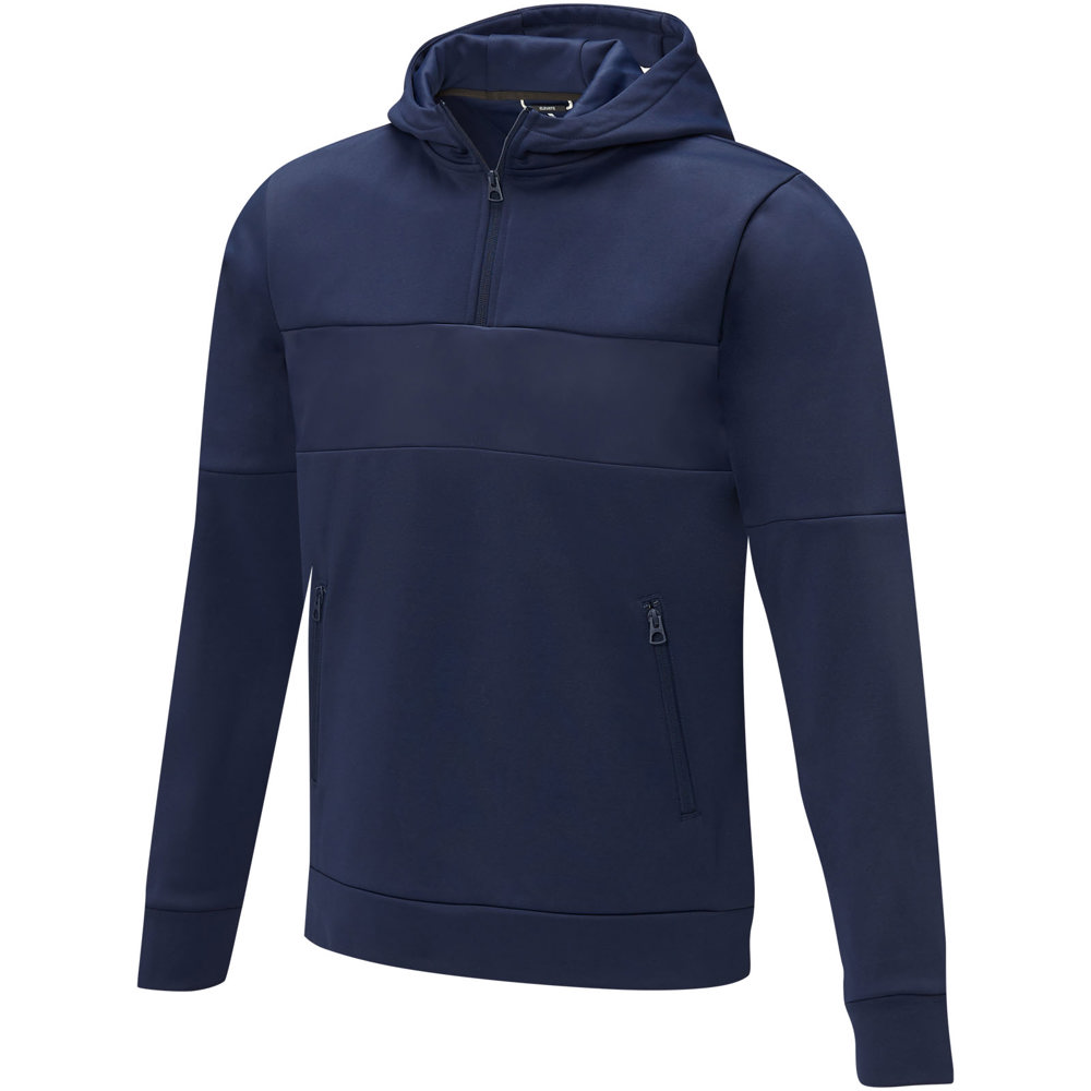 Sayan Kapuzenpullover mit halbem Reißverschluss für Herren - navy