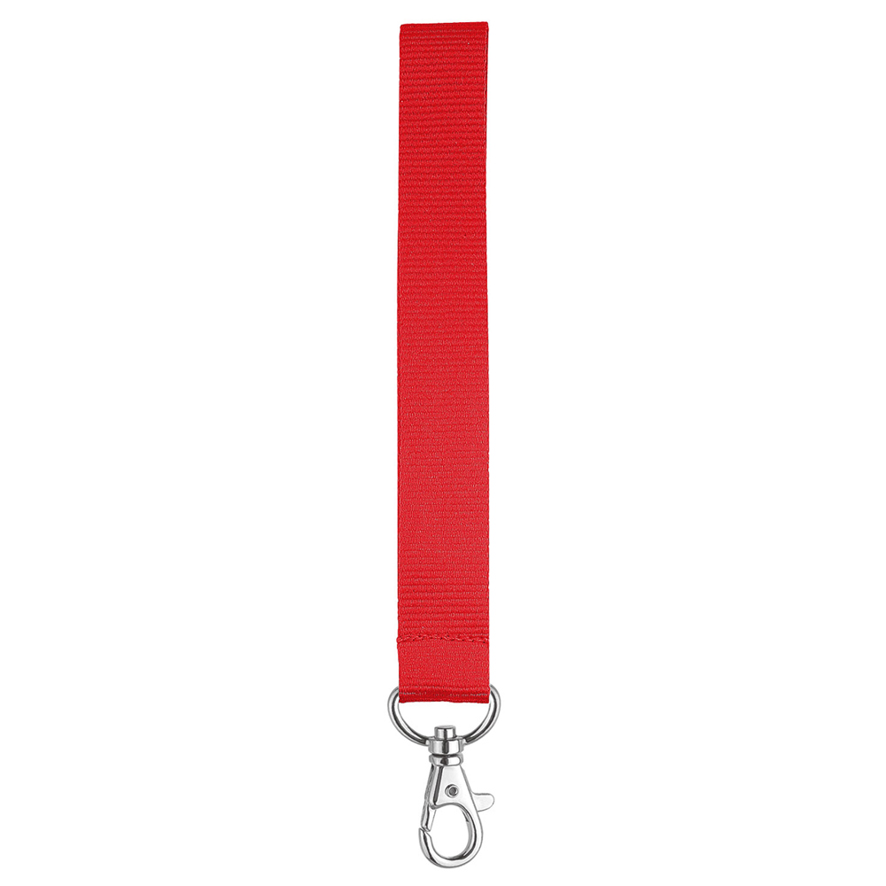 Kurz-Lanyard mit Standardkarabiner, - Karmesinrot (ca. Pantone 1795C)