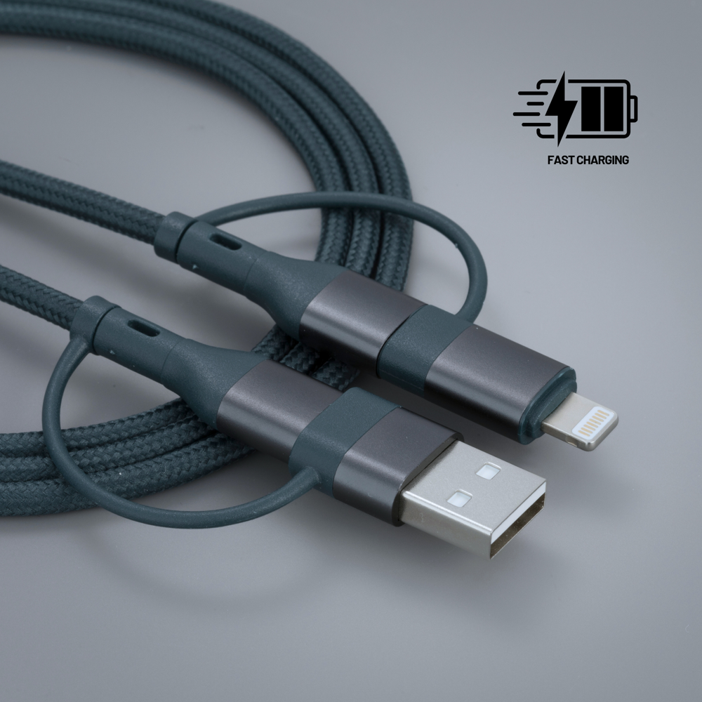 Opti Color Lade- und Datenkabel - grau