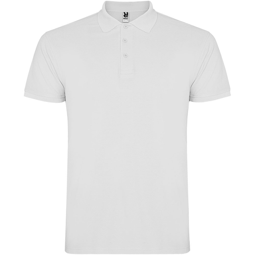 Star Poloshirt für Herren - weiss
