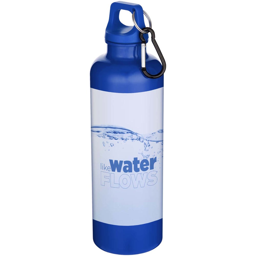 Oregon 750 ml einfarbige RS-zertifizierte Wasserflasche aus recyceltem Kunststoff mit Karabinerhaken  