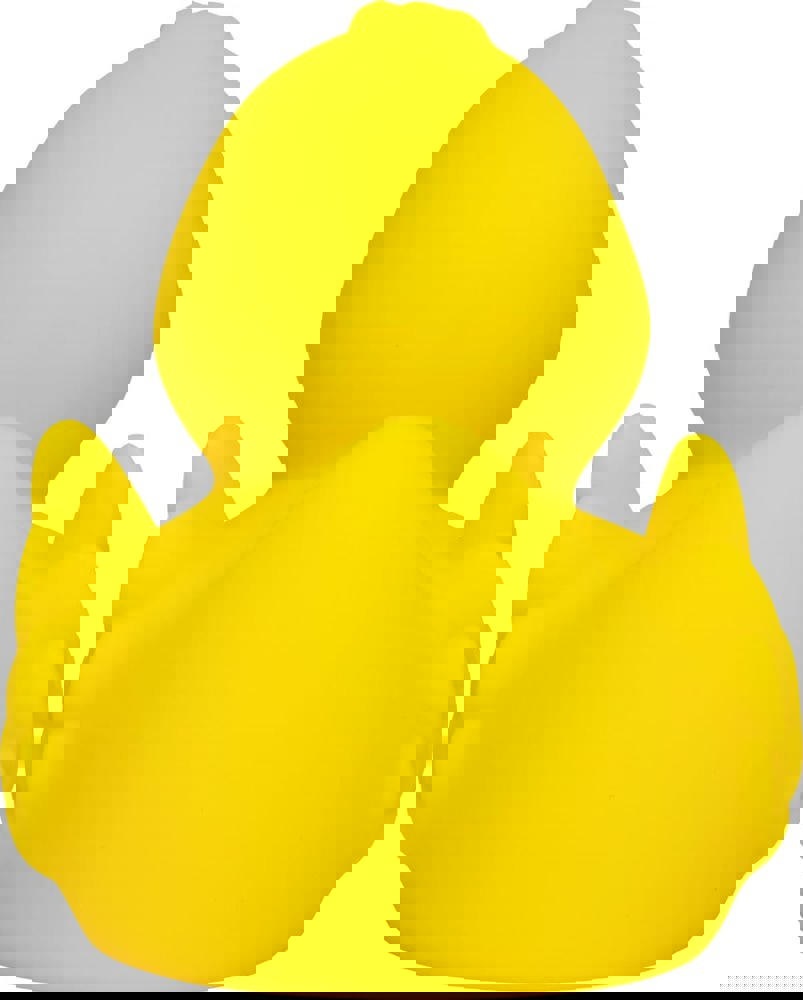 Quietsche-Ente, gelb/orange, 8,5 cm