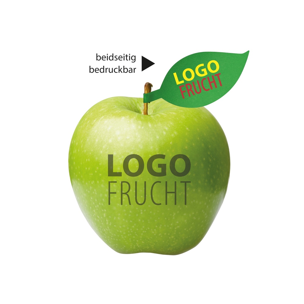 LogoFrucht Apfel grün - schwarz