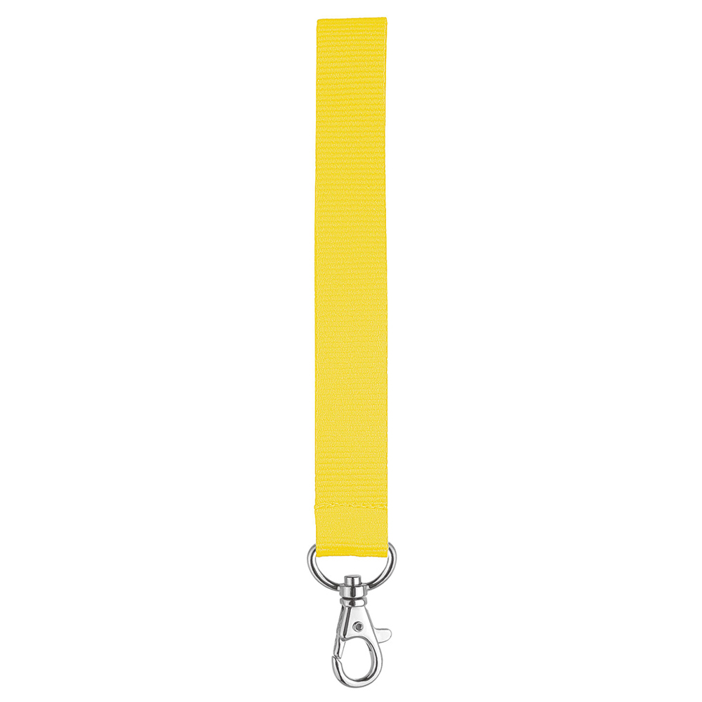 Kurz-Lanyard mit Standardkarabiner, - Pastellgelb (ca. Pantone PYC)