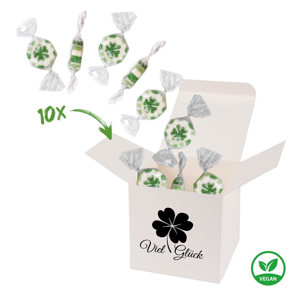 ColorBox Viel Glück - weiß