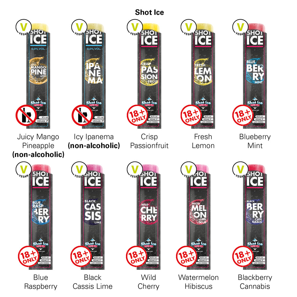 Long Box, Shot Ice - Crisp Passion Fruit 10,5% vol.
