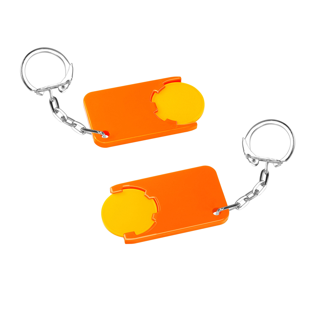 Chiphalter mit 1€-Chip "Beta" - gelb/orange