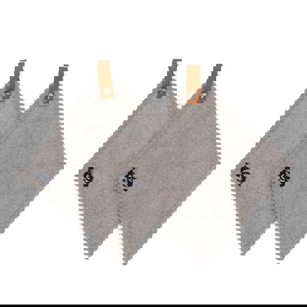 Kosta Linnewäfveri 2er-Pack Topflappen - grau