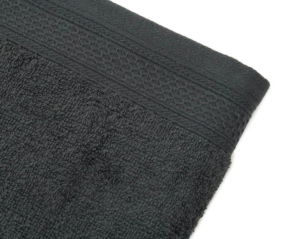 Frottierserie aus recycelten Materialien - anthrazit