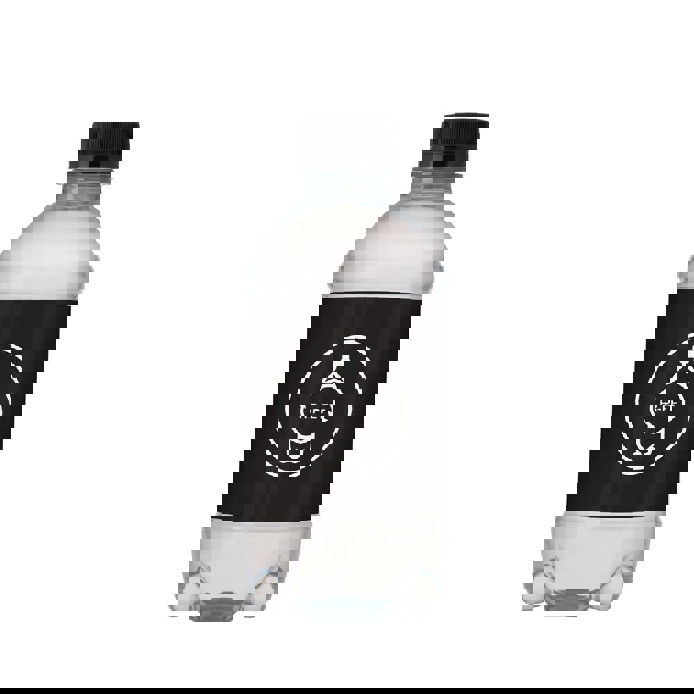 Quellwasser 330 ml mit Drehverschluß - Transparent/Schwarz