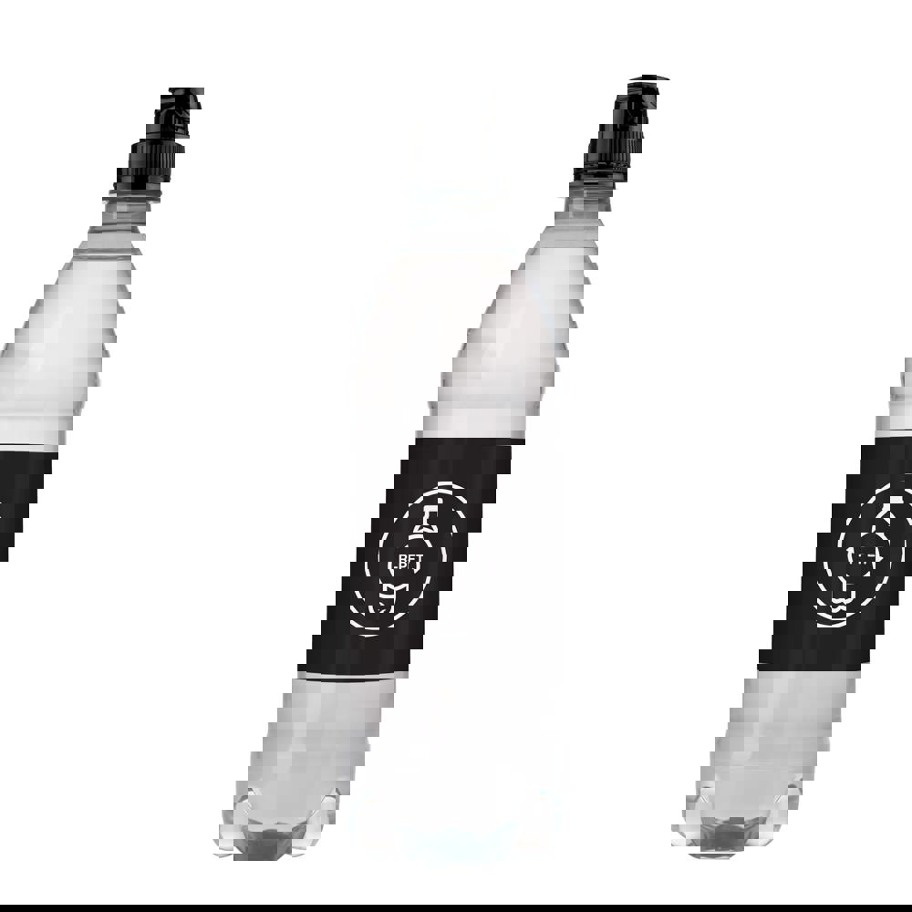 Quellwasser 500 ml mit Sportverschluß - Transparent/Schwarz